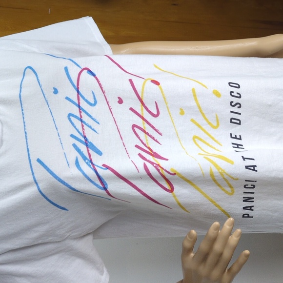 Panic At The Disco White T-Shirt Medium - Picture 2 of 9